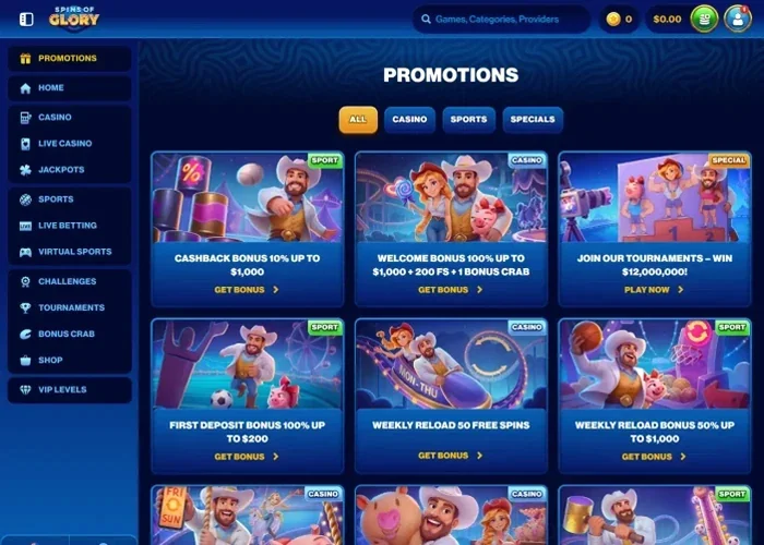 Spinsofglory Casino Casino